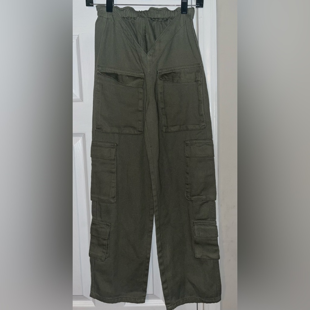 SHEIN Cargo Green Pants, Size XXS Petite